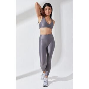 NOLI Yoga High Waisted Liquid‎  7/8 Leggings Silver Size XS